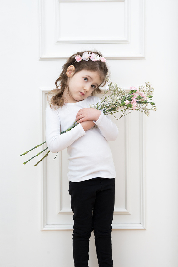 Tričko Tosia pre dievčatá, dlhý rukáv Italian Fashion- white