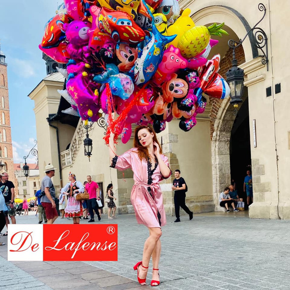 929 Kleoree Dámsky župan De Lafense - ružový