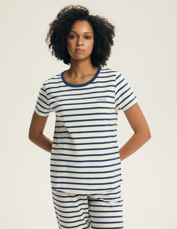 Dámske pyžamo 45316 Eulana 100 % bavlna 7/8