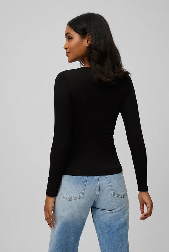 Dámske termo tričko Ysabel Mora 70017 negro- mäkké, priedušné, hypoalergénne, s dlhým rukávom