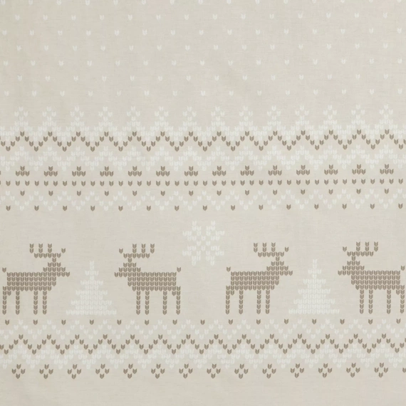 Luke Vianočná posteľná bielizeň Eurofirany béžová - ranforce bavlna, obojstranná