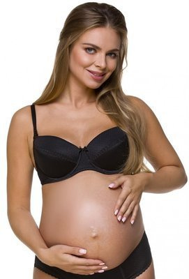 1732 Kojiaca podprsenka LUPOLINE - čierna