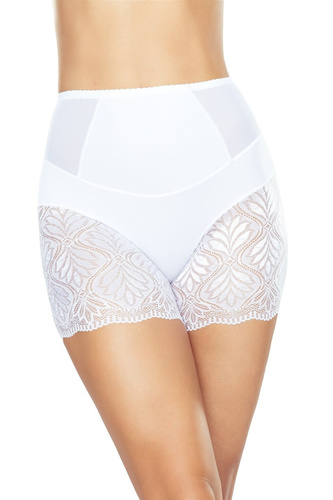 Eldar Vida white - tvarujúce nohavičky, vysoký strih, čipkované nohavičky, mikrovlákno