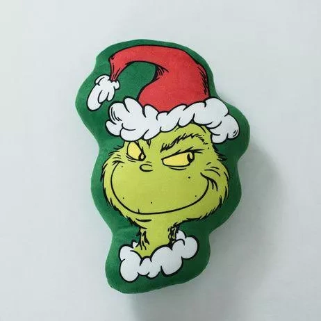 Poduška Grinch JF24 35x23 zelená mäkká plyšová hračka Jerry Fabrics