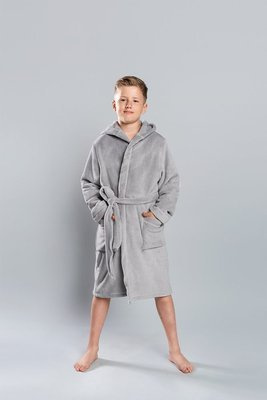 Chlapčenský župan Mimas Italian Fashion - sivý