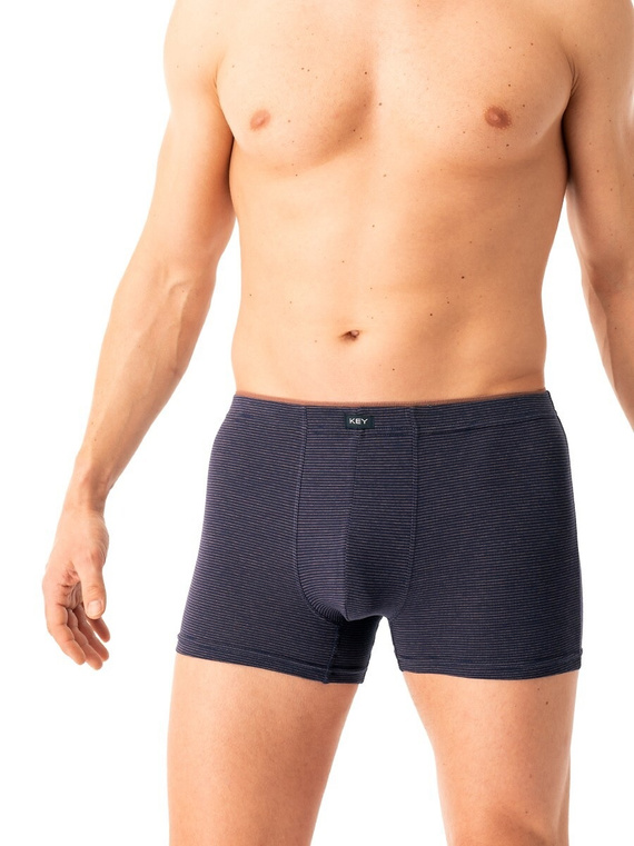 Pánske boxerky Key MXH 358 navy blue - bavlnené, pohodlné a priedušné