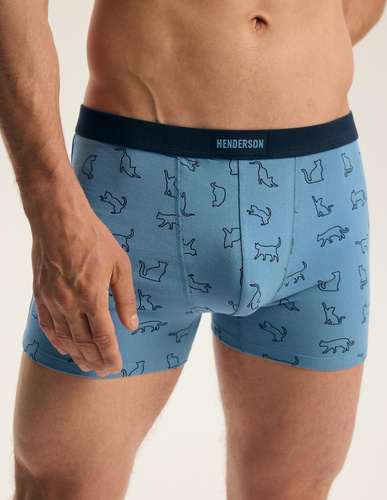 Pánske boxerky Henderson 45481 Fur 2-pak bavlnené so širokou gumou a logom
