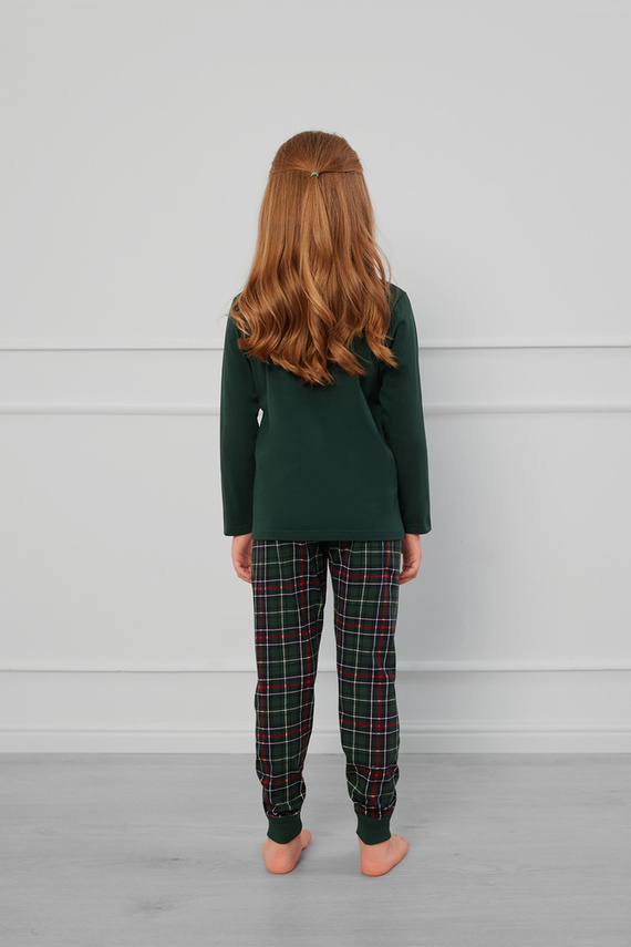 Fogo Detské pyžamo Italian Fashion - zelené/potlač