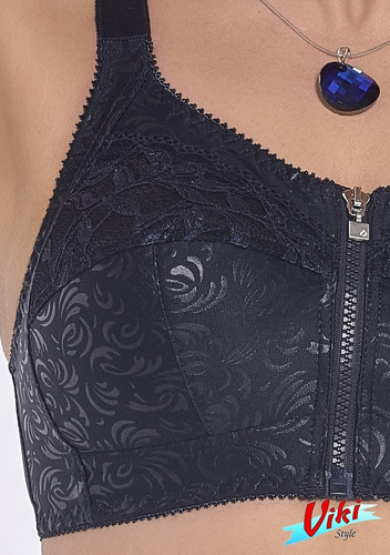 Zuza 586 Viki Night Blue Bra Black - mäkká bez kostice, pohodlná a elegantná