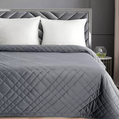 Ria 6 Velúrový dekoračný prehoz Eurofirany steel