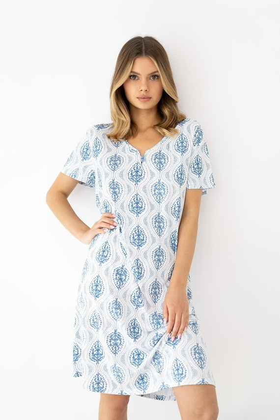 Nočná košeľa Luna od Sensis - ecru-zelená