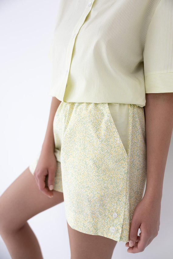 Dámske pyžamo Sensis Ophelia limetkové – letný set, 100% bavlna