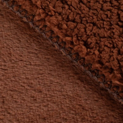 Dekoratívny prehoz Nina Eurofirany hrdzavý 170x210 plyšový mäkký 240 g/m²