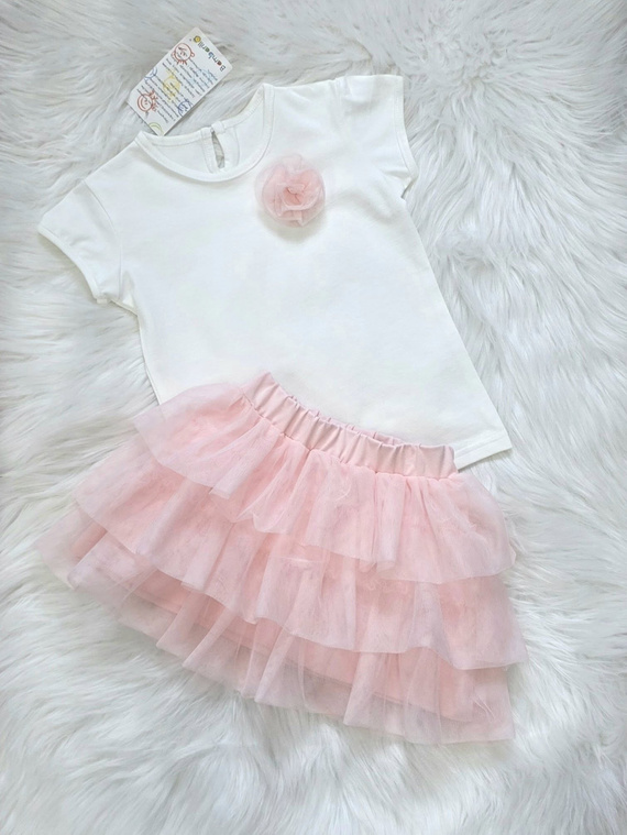 Dievčenská tylová sukňa Bambarillo ľahká elegantná pohodlná pink