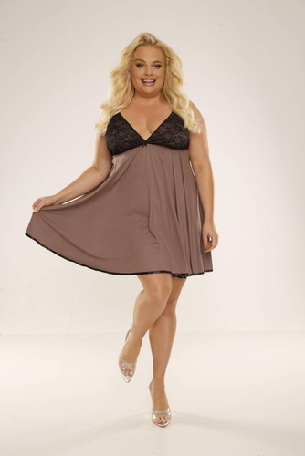 713 Nočná košeľa Cloche Forex - mocca