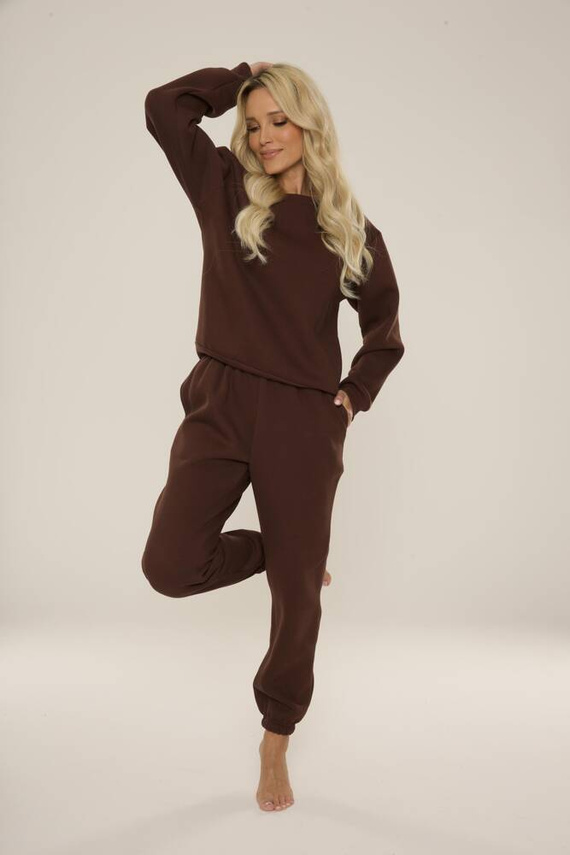 812 Indigo Forex dámska tepláková súprava - čokoládová