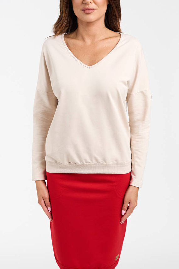 Karina dámska midi sukňa Italian Fashion - červená