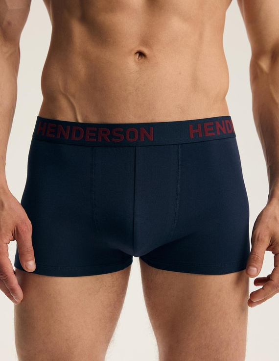 Pánske boxerky Henderson 46101 Fawn 2-pak bavlnené so širokou gumou a logom