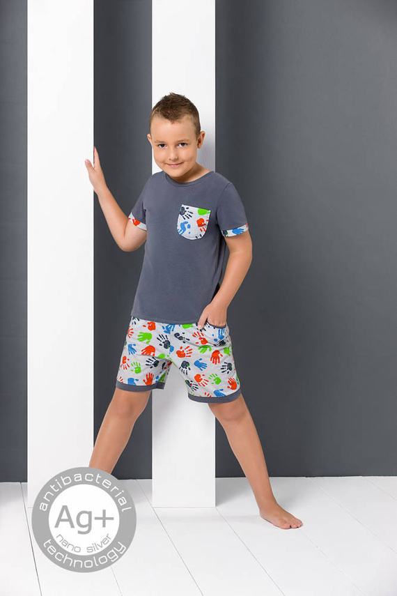 PY2004 Chlapčenské pyžamo Passion graphite