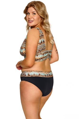 Top na kúpanie Lupoline Nicole Soft vzorovaný modelujúci prsia bez kostíc