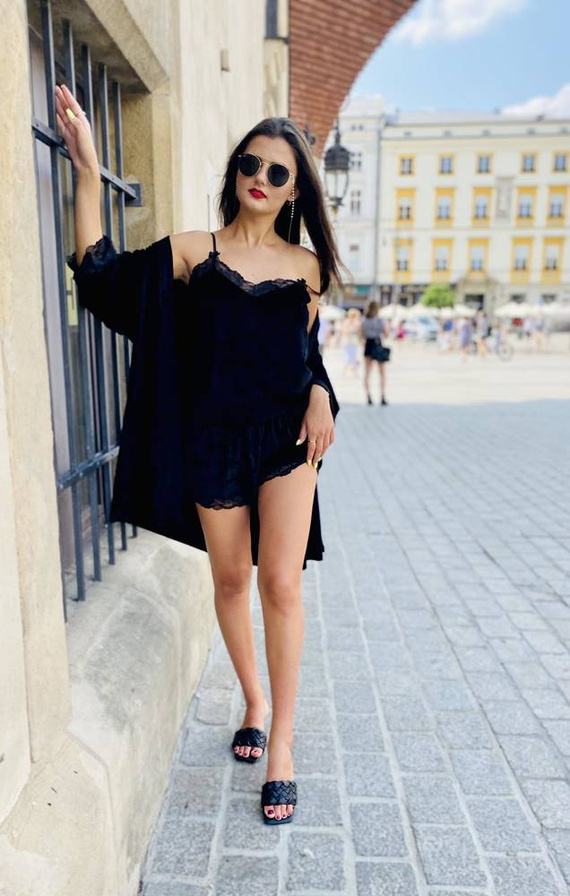 613 Milagros Dámske pyžamo Forex - čierne