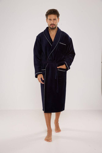 735 Manuele pánsky župan De Lafense - tmavomodrý