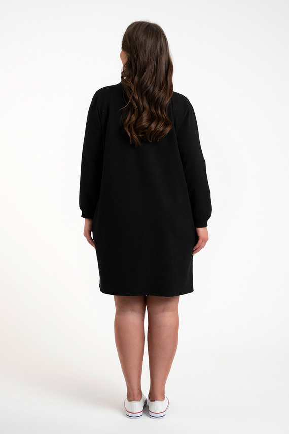 Malmo dámska tunika s dlhým rukávom Italian Fashion - čierna