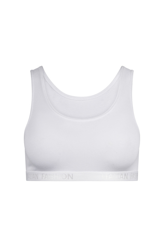 Nikola Dievčenská podprsenka so širokými ramienkami Italian Fashion - biela
