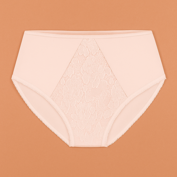 VF-435 - dámske čipkované nohavičky s vysokým pásom Vena nude