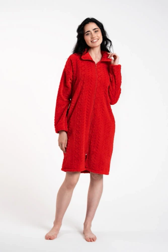 Rena Dámsky župan Italian Fashion - červený