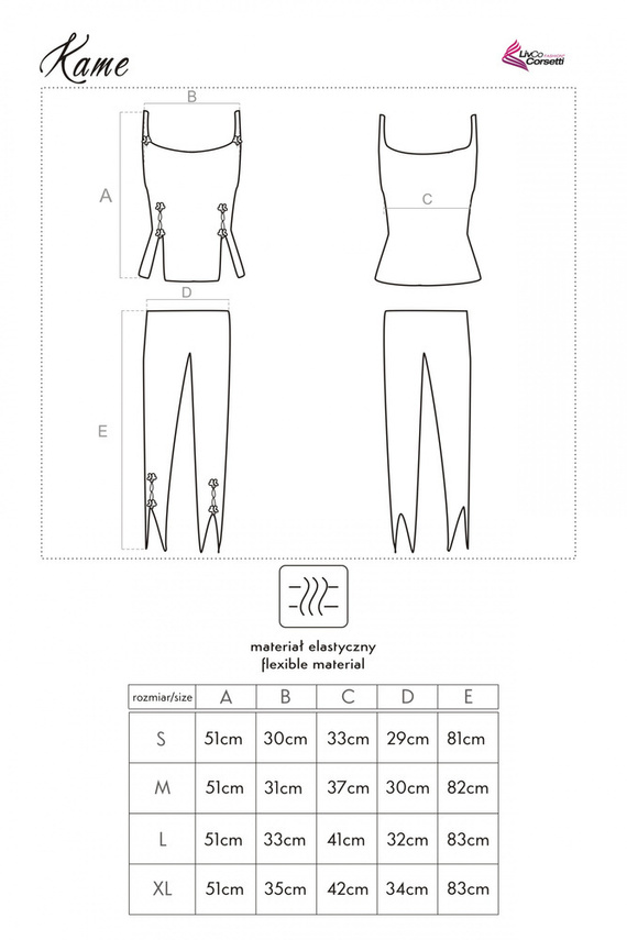 Kame LC 50002 LivCo Corsetti Fashion Dámske pyžamo