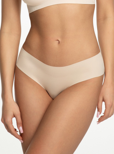 Julimex Infinity Classic beige - dámske bezšvové nohavičky z mikrovlákna