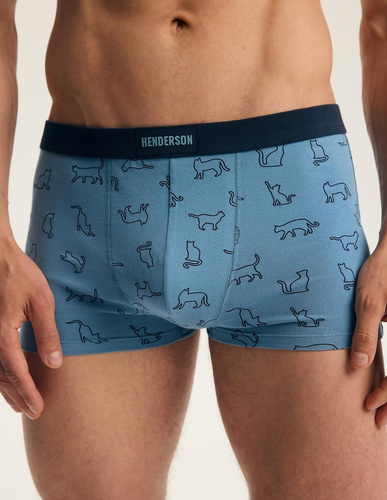 Pánske boxerky Henderson 46100 Fur2 2-pak bavlnené so širokou gumou a logom