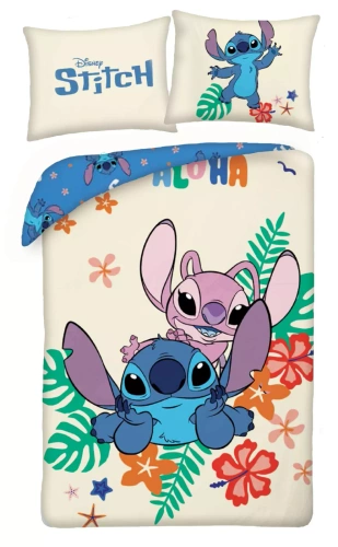 Bavlnené obliečky Lilo and Stitch Kids 12 Halantex - 100% bavlna, zips, gramáž 115 g/m²