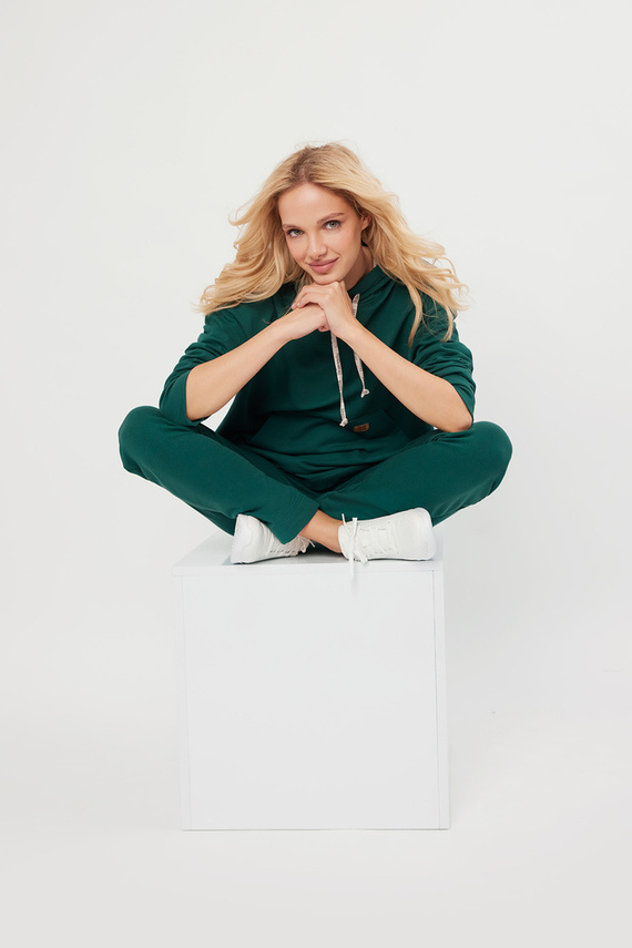 Lagos Dámska mikina s kapucňou Italian Fashion - c. zelená