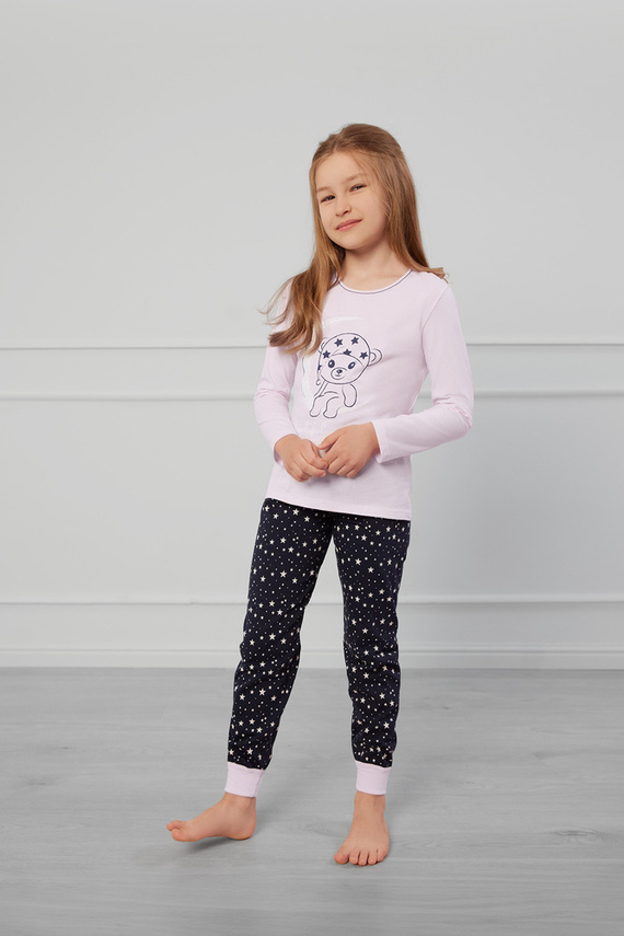 Dievčenské pyžamo Libra Italian Fashion - ružové/potlač