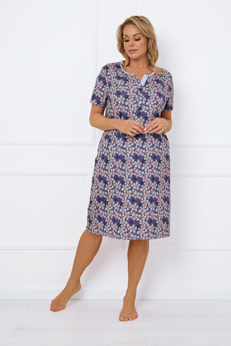 Nočná košeľa Carbonia s krátkym rukávom Talianska móda - potlač