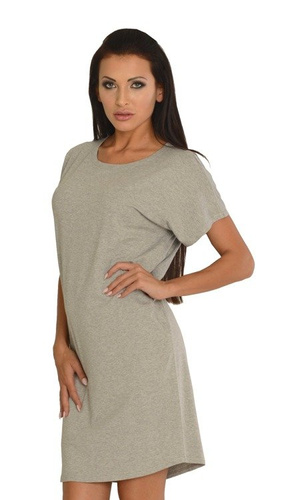 523 Paula nočná košeľa kr. rukáv - chrpa