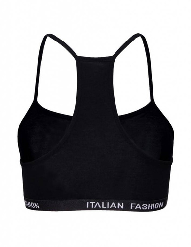 Nikola Dievčenská podprsenka s úzkymi ramienkami Italian Fashion - čierna