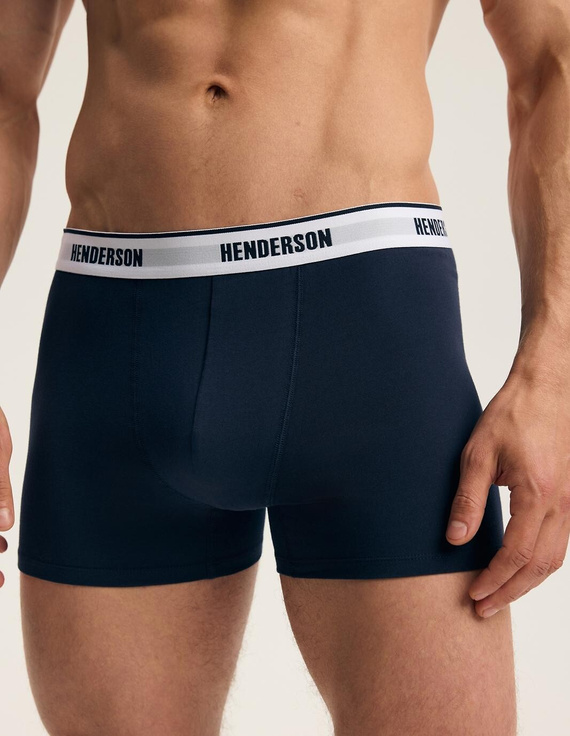 Pánske boxerky Henderson 45476 Free 2-pak bavlnené so širokou gumou a logom