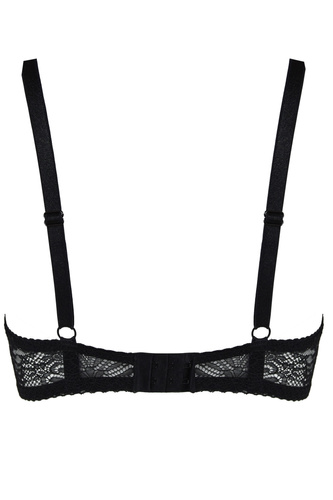 19237 Fancy Mediolano Bralette Black - čipkovaná nepodšitá podprsenka