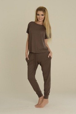 524 Paula Dámske pyžamo De Lafense - mocca