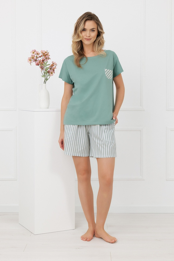 Dámske pyžamo Faro Italian Fashion 100% bavlna krátky rukáv šortky