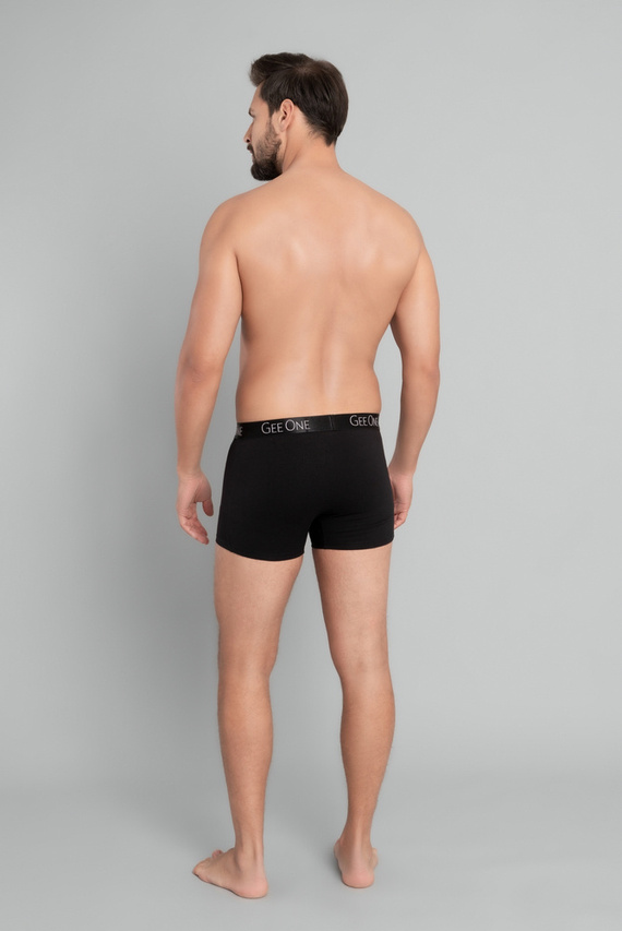 Fluo pánske boxerky Italian Fashion - čierna/fluo oranžová