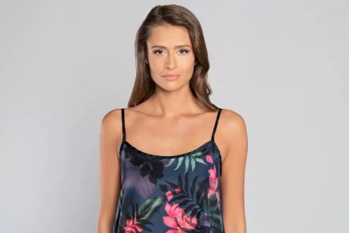 Amazonia Dámske pyžamo slim fit, šortky Italian Fashion - potlač