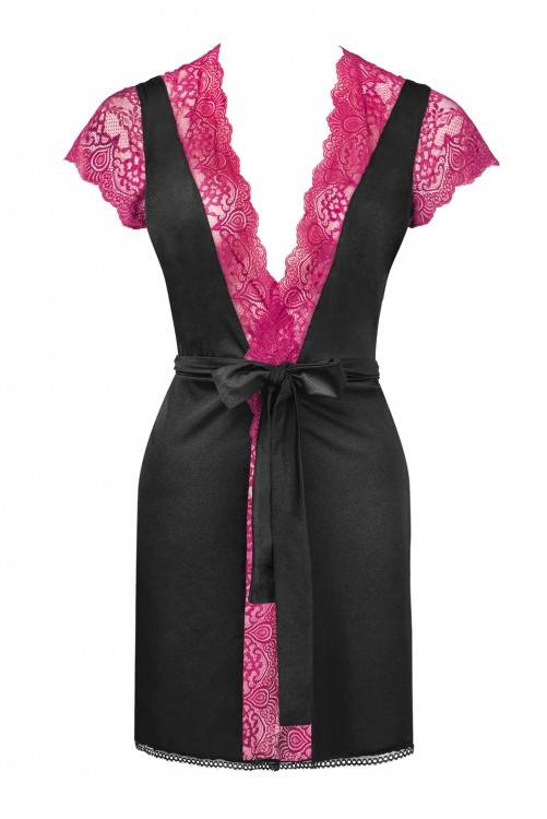 Kumiko LC 90428 Ružový dámsky župan Rosses Collection LivCo Corsetti