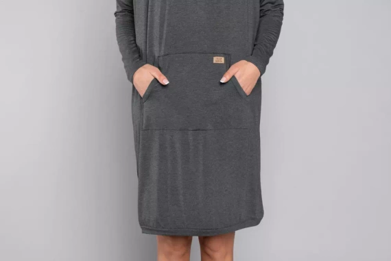 Tirana Dámska a tehotenská tunika Talianska móda - tmavomodrá