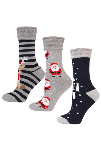 Dámske ponožky Moraj CSL450-039 - slávnostné, teplé, froté na vnútornej strane