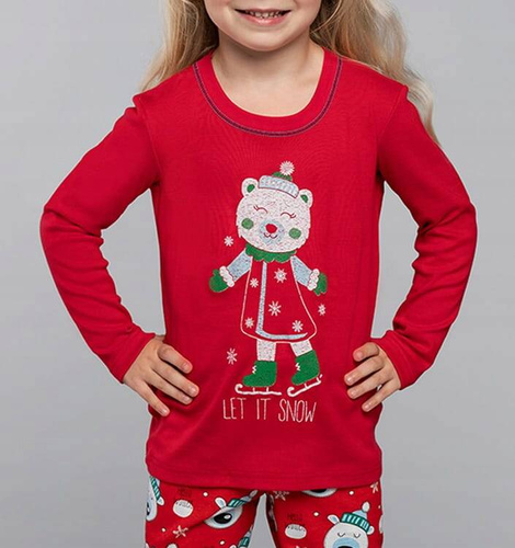 Czoka Dievčenské pyžamo Italian Fashion - červené