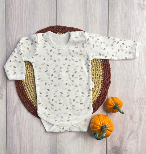 Detské body Mamatti BD15426 leaves - bavlnené, pohodlné